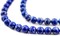 The Bead Chest Lapis Lazuli Round Beads: Mottled Design Gemstone Jewelry Supply, Full Strand, Various Sizes